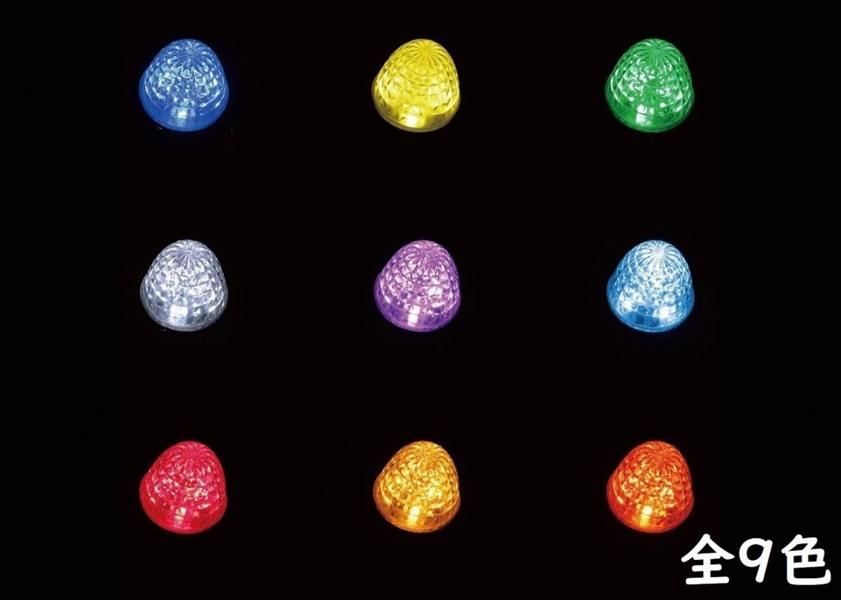 LEDミニサイドマーカーランプ零　クリアレンズ/イエロー（黄色）　12V/24V共用　点灯か点滅か選択できます！_画像6