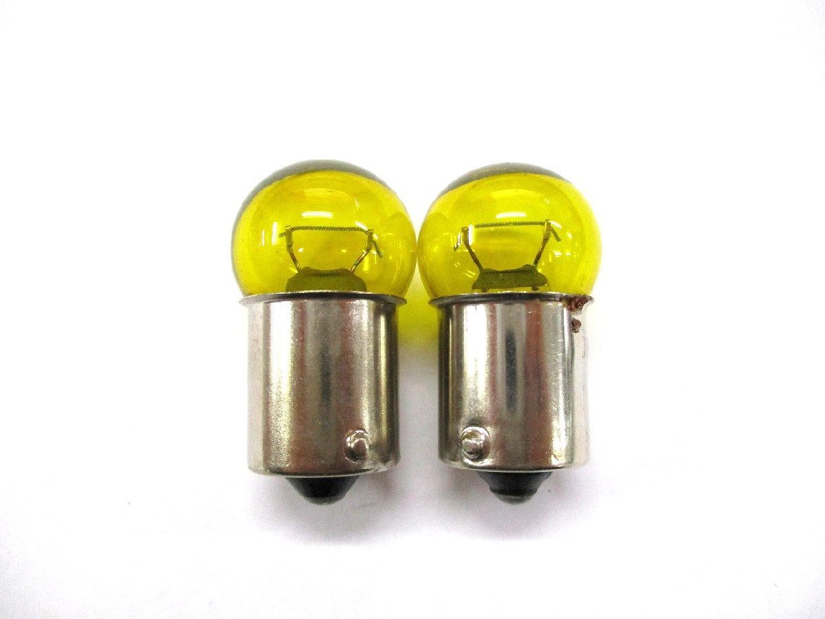 電球　24V12W　イエロー（黄色）　シングル球　2個セット_画像1