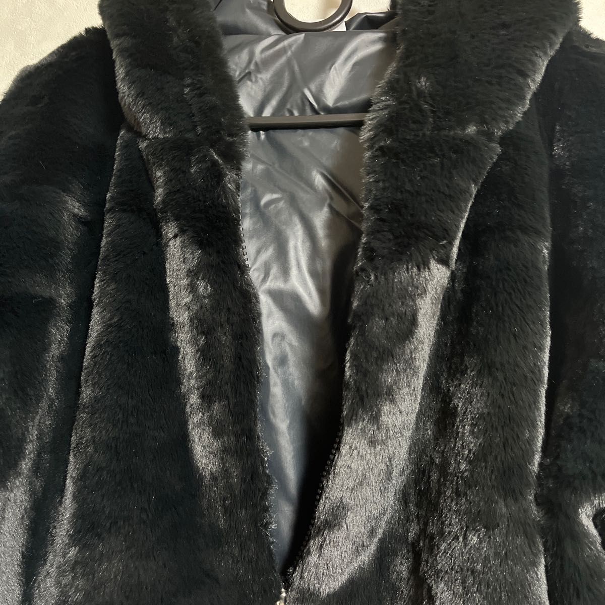 希少 2XL NIKE フェイクファー ジャケット ブルゾン 黒|PayPayフリマ