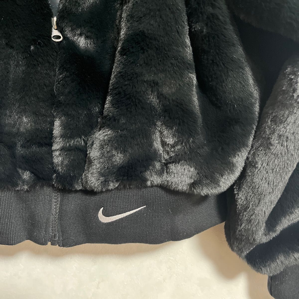 希少 2XL NIKE フェイクファー ジャケット ブルゾン 黒|PayPayフリマ