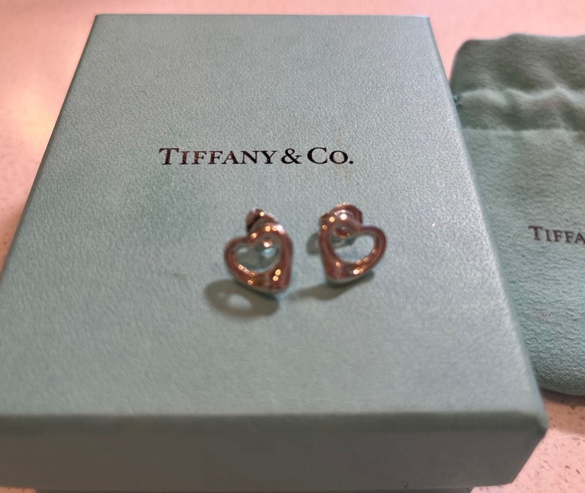 美品】Tiffany ティファニー オープンハート ピアス | noonanwaste.com