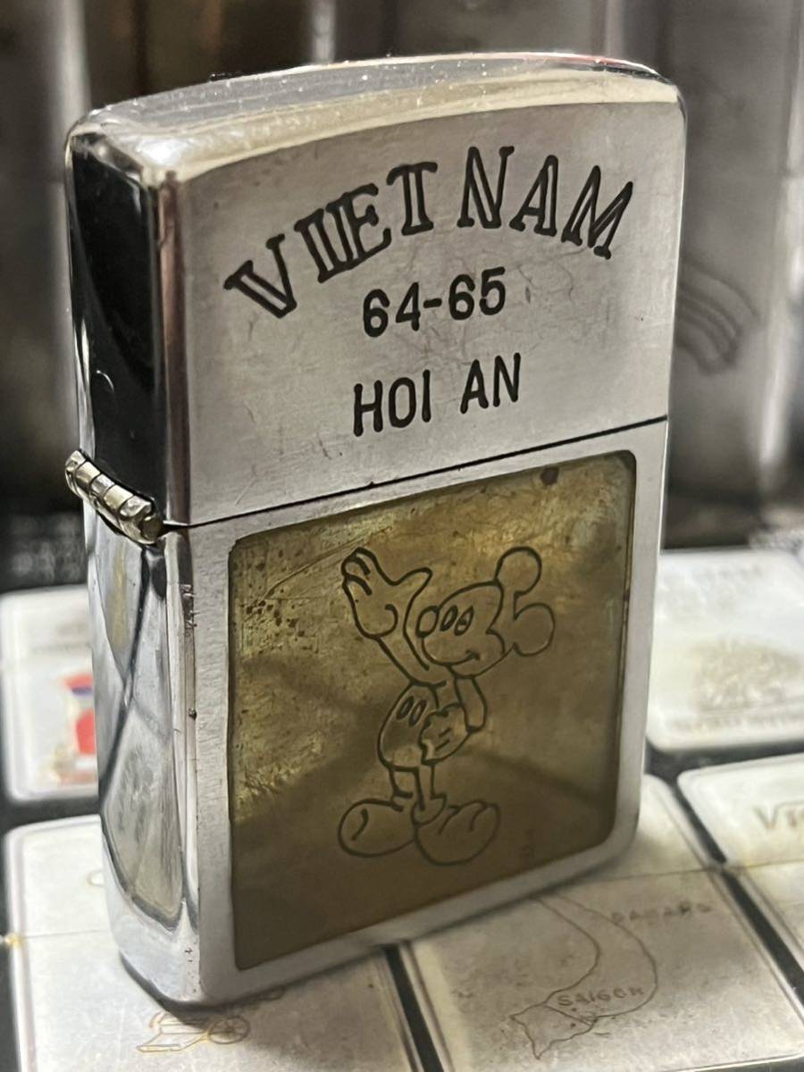 本物1970年製ZIPPO ベトナム ジッポ VIETNAM 当時物 ミッキー