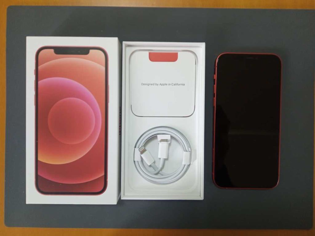 iPhone 12 レッド 256 GB SIMフリー スマートフォン本体