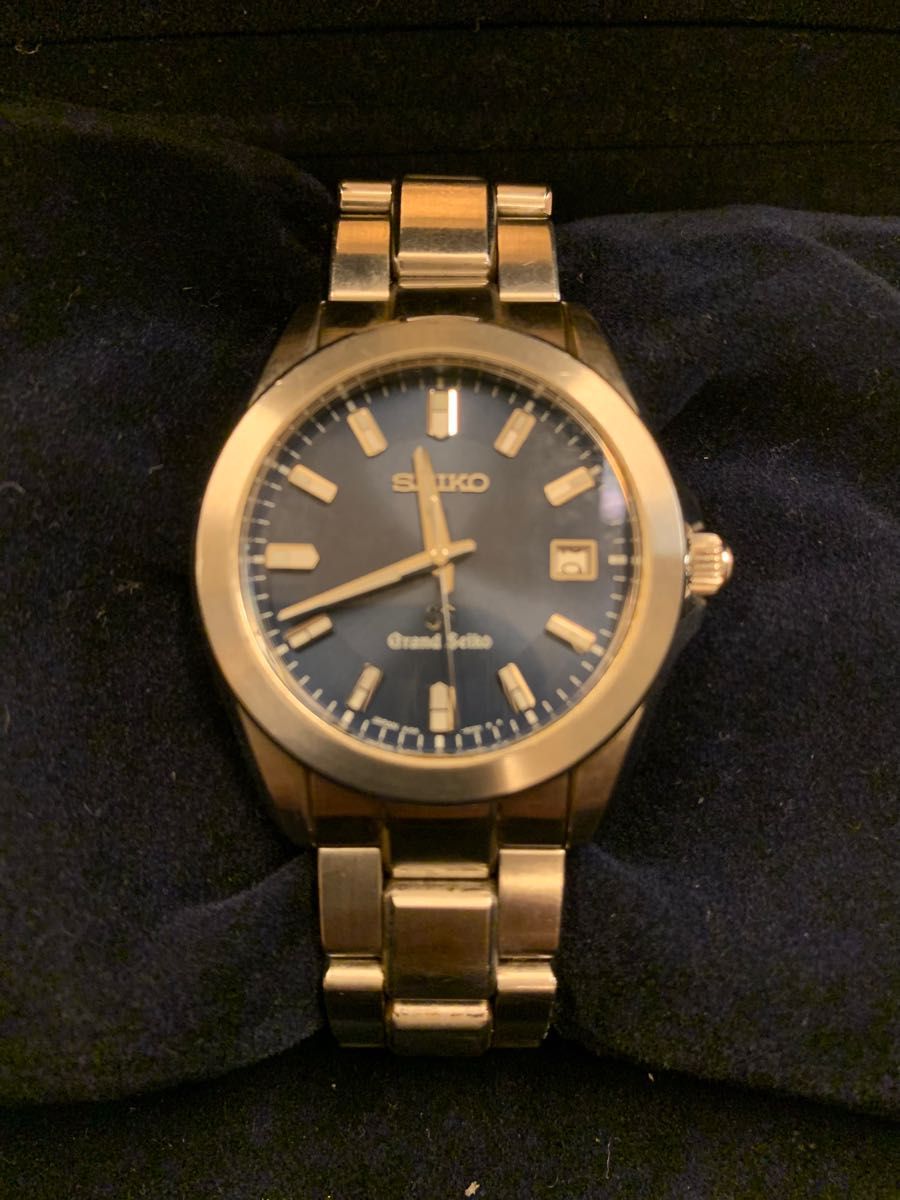 グランドセイコー SBGF019 クォーツ ブルー文字盤 8J56 メンズ 腕時計