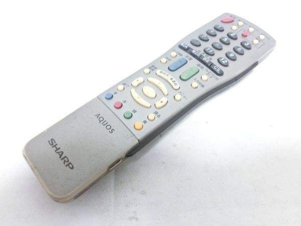 SHARP シャープ テレビ リモコン GA560WJSA 動作確認済 G2437_画像1