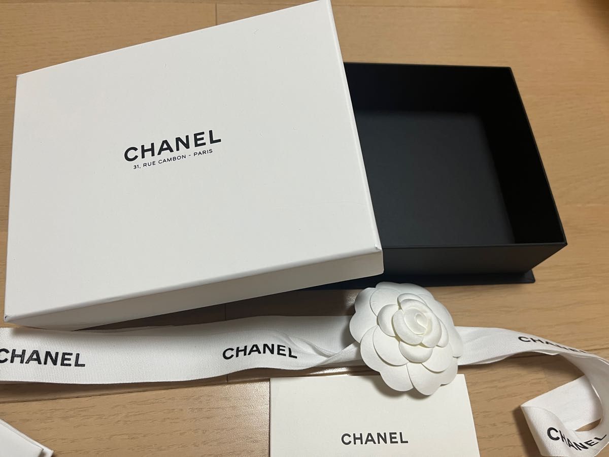 CHANEL パリ本店限定 ショップバック 紙袋 ケース Box カメリア リボン