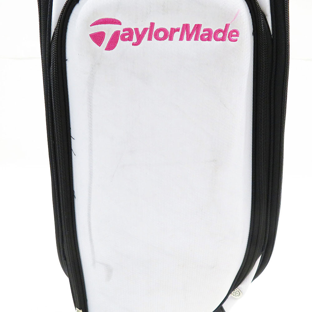【1円】TAYLOR MADE テーラーメイド CB100W カートキャディバッグ オーセンティック ホワイト系 9.5型 [240001862194]_画像10