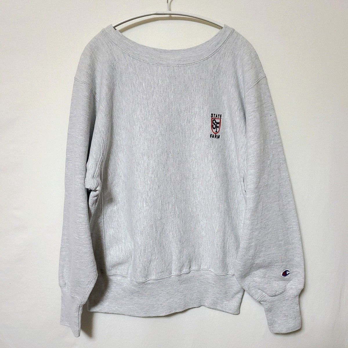 90s チャンピオン 企業ロゴ 刺繍ロゴ リバースウィーブ スウェット[M