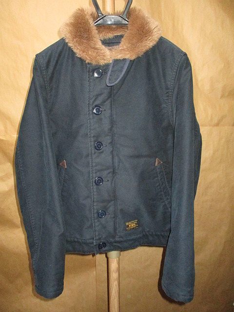 WTAPS ダブルタップス 14AW N-1 裏ボア デッキ ジャケット 2 ネイビー