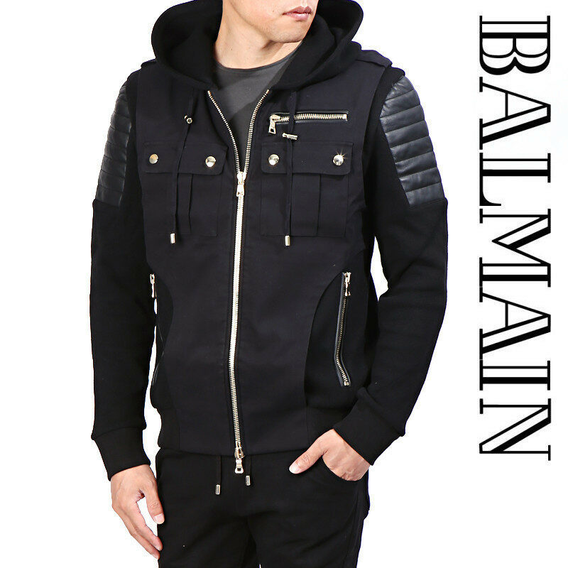 Yahoo!オークション - バルマン オム BALMAIN 名作 レザー 切替 Yahoo!オークション - バルマン オム BALMAIN 名作 レザー 切替