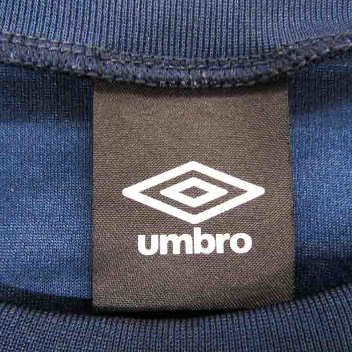 アンブロ 半袖Tシャツ ロゴT ラウンドネック トップス スポーツウェア レディース Mサイズ ネイビー umbro_画像2