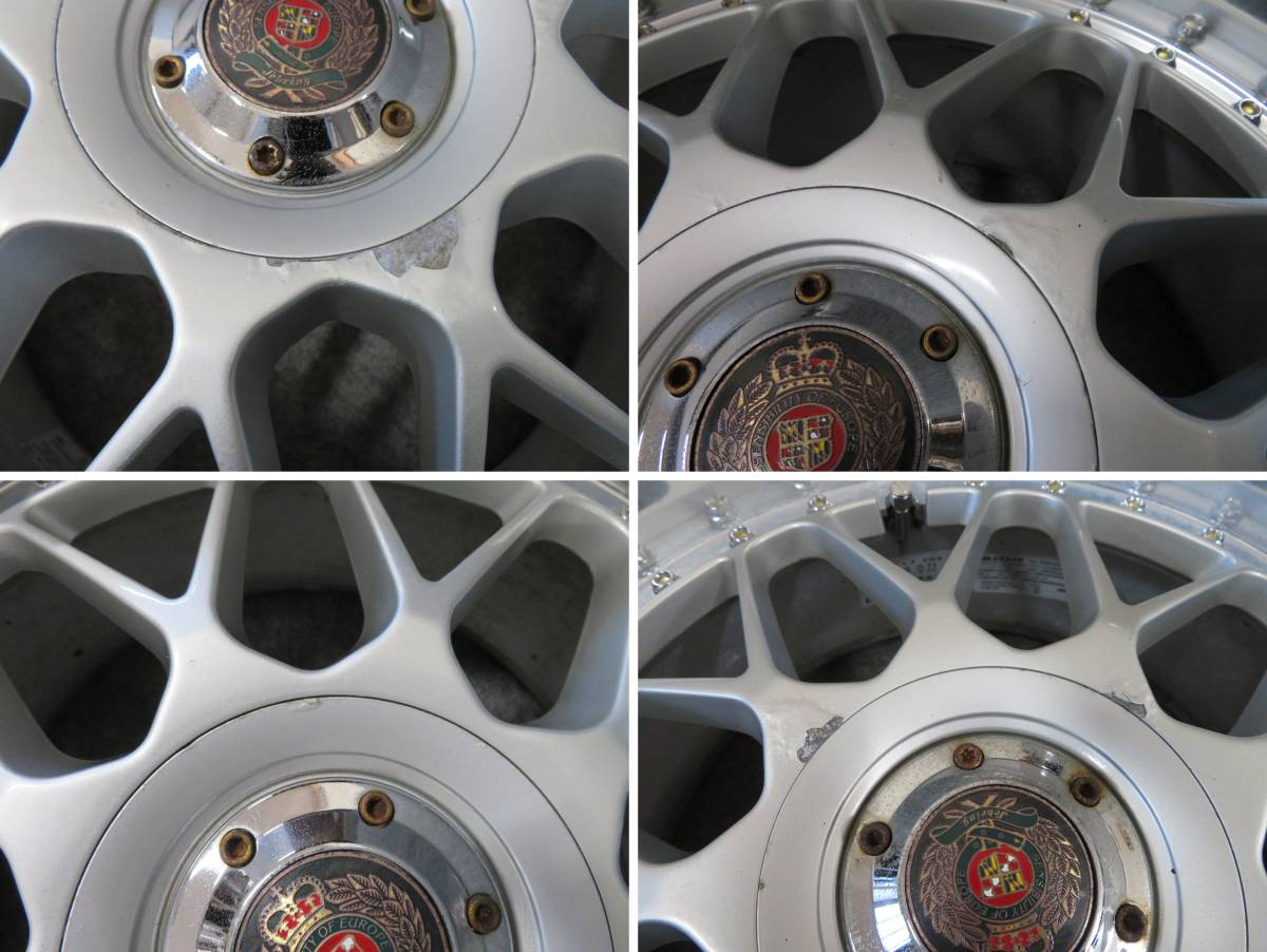 RAYS　EURO JAPAN　GT-M　17×8Ｊ+26　17×9Ｊ+31　4/5Ｈ/114.3　4本　※日本製/１本のセンターキャップ欠品_画像7