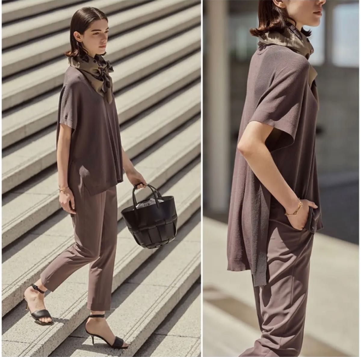 特価品 theory luxe 23SS セットアップ プルオーバー フレアスカート