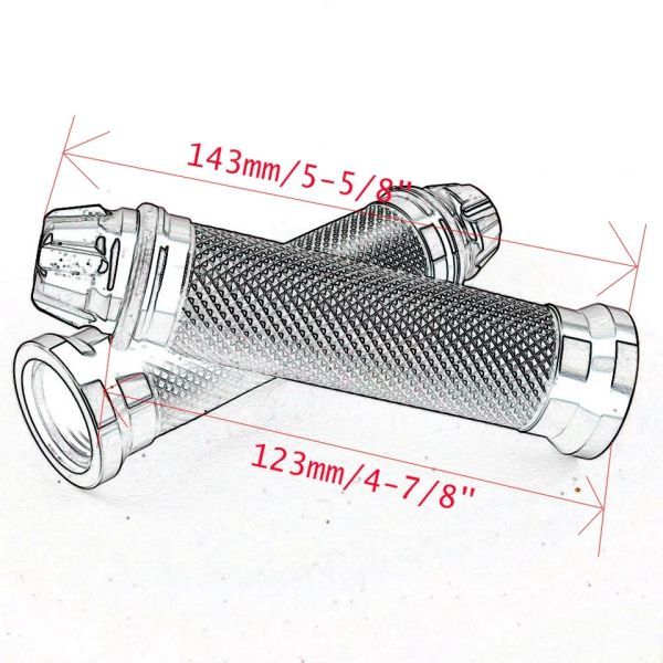 KSR50 KSR80 KSR110 KLX125 KDX125 KDX200SR KDX220/SR KDX250/SR 汎用 グリップ アルミ ラバー ハンドル バーエンド 青_画像4