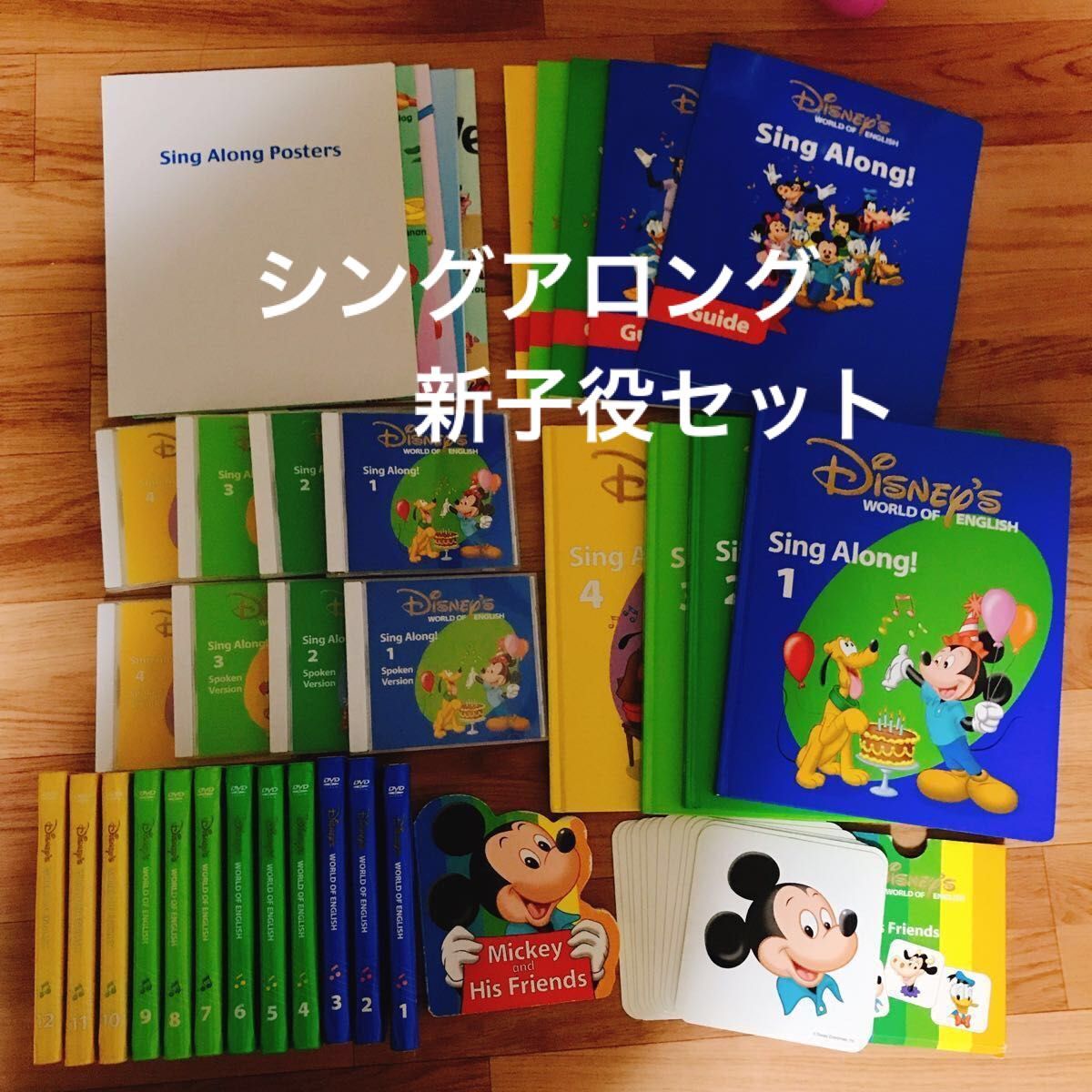 DWE ディズニー英語システム　新子役Sing Along シングアロングセット　DVD CD 絵本 冊子 ポスター