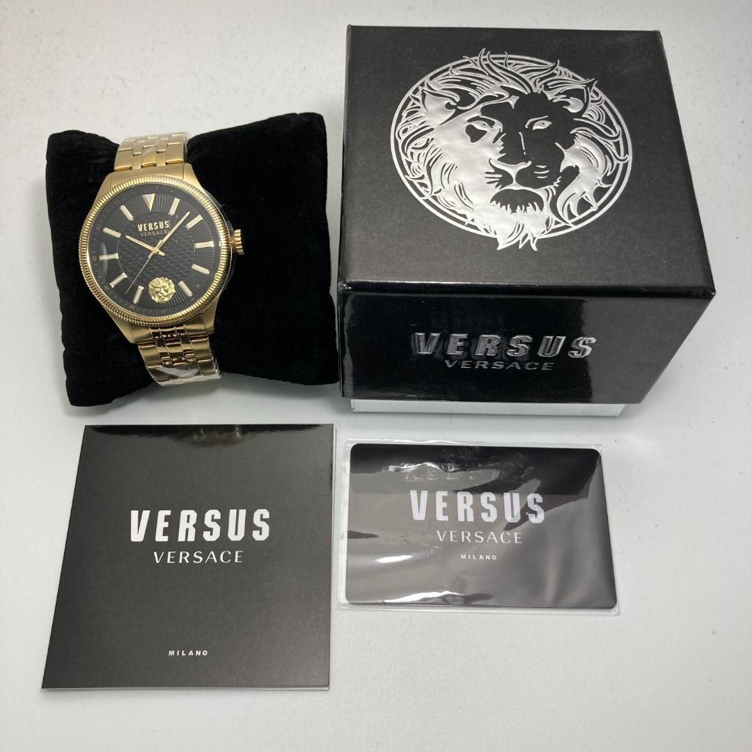 ヴェルサスヴェルサーチ メンズ腕時計 Versus Versace ゴールド 三針