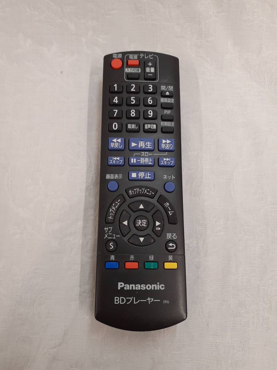 Panasonic パナソニック BDプレイヤー リモコン N2QAYB000735 j270t_画像1