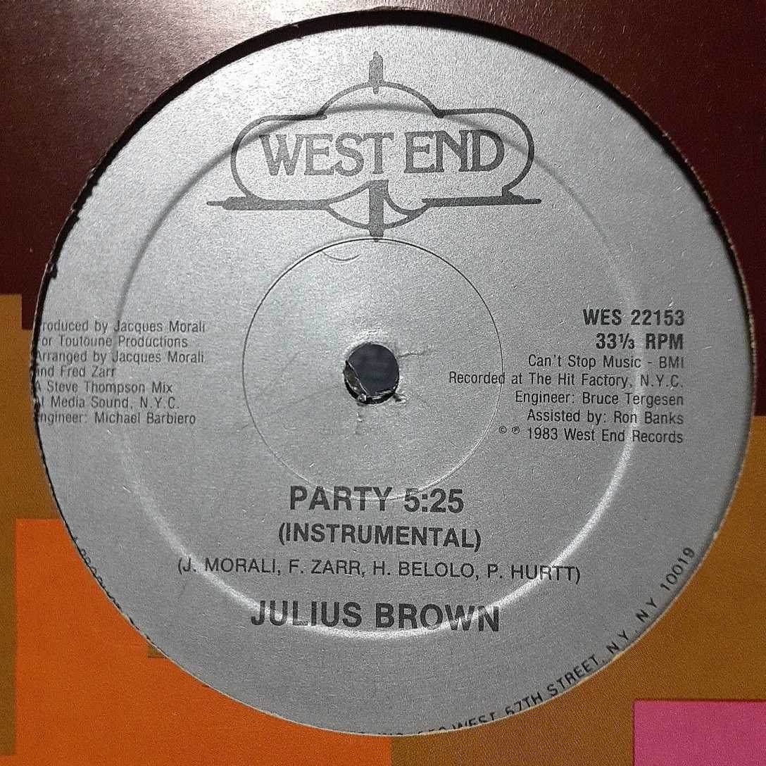 JULIUS BROWN / PARTY /FRED ZARR(ELECTRA)/WEST END RECORDS/Hi-NRG,ハイエナジー,ITALO DISCO,_画像2