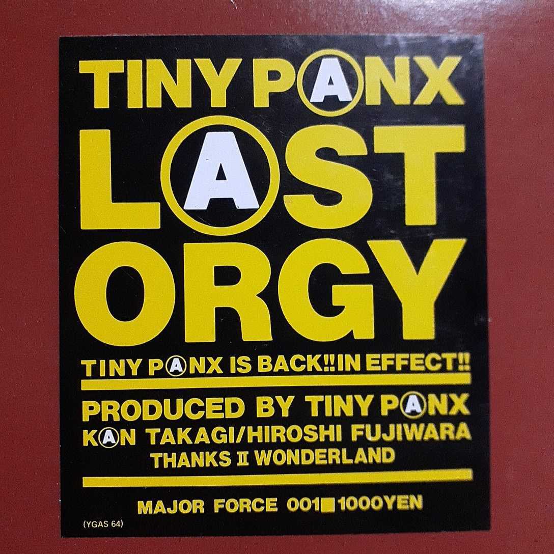 TINY PANX / LAST ORGY /MAJOR FORCE/YGAS 64/高木完,藤原ヒロシ,HIROSHI FUJIWARA,福富幸宏,日本語ラップ,JAPANESE HIP HOP,和モノ_画像2