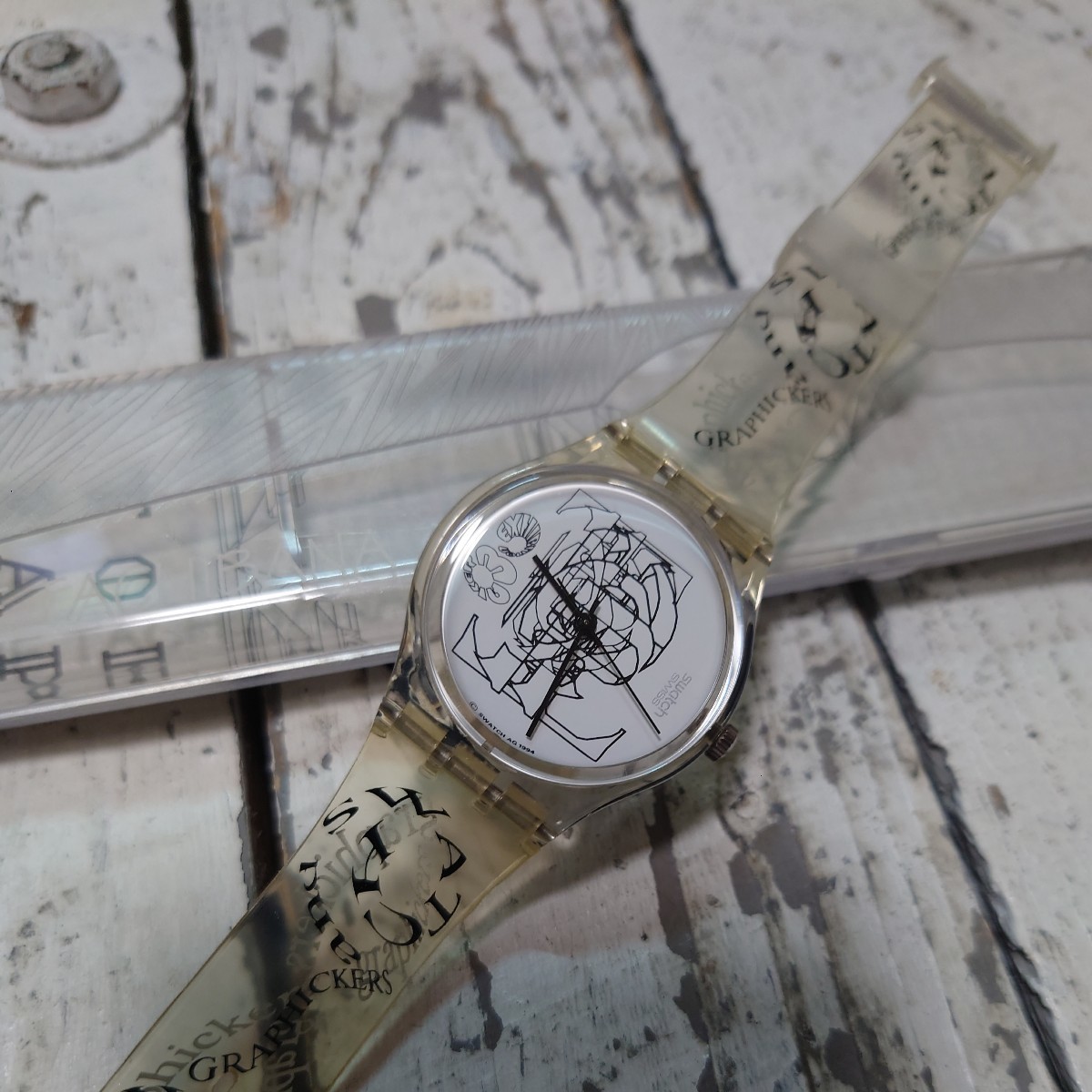 ☆ 動作品 スウォッチ Swatch 立花ハジメ グラフィッカーズ