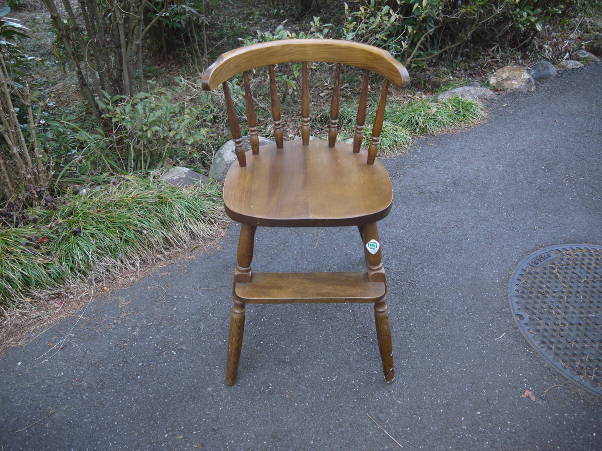 【TS30221】柏木工 かしわ KASHIWA 飛騨家具 ベビーチェア 木製 ハイチェア 子供椅子