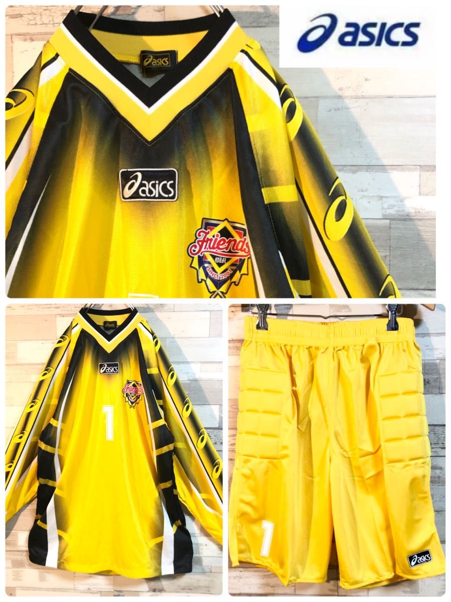 お気にいる アシックス】GK ゴールキーパー パッド入りセットアップ ゴールキーパー用