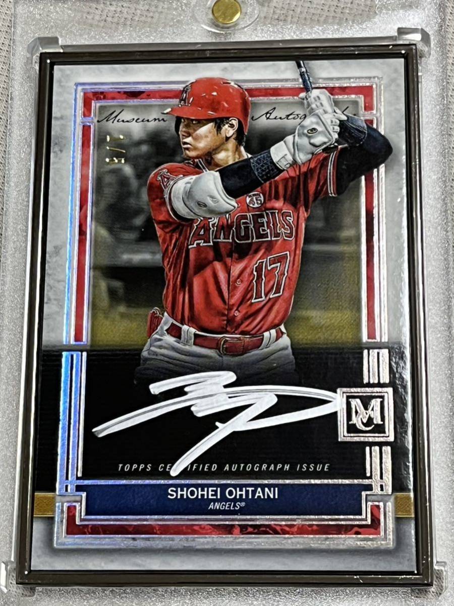 5枚限定 大谷翔平 Topps museum collection framed auto black 直筆