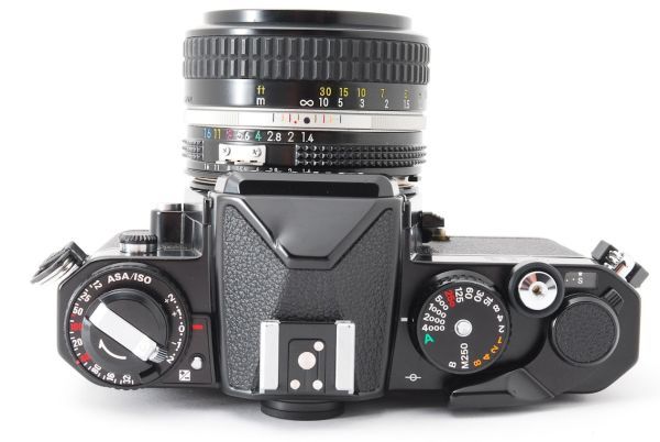美品 Nikon FE2 SLR Film Camera Black Ai 50mm f/1.4 清掃済 1144019_画像9
