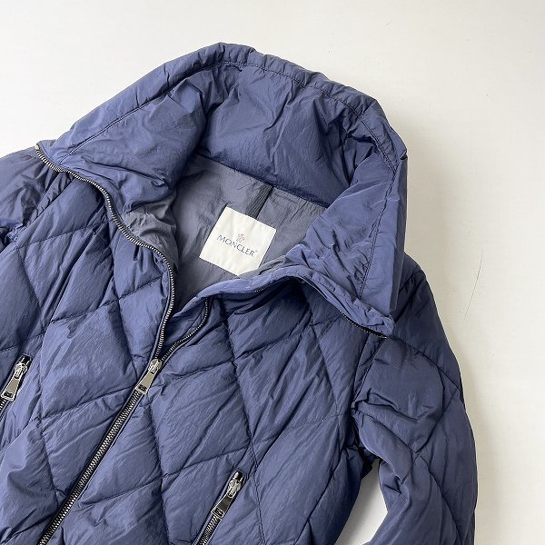 国内正規品 MONCLER モンクレール VOUGLANS 裾フリル ダウンコート 1///+ネイビー アウター 上着 長袖◇【2400010820953】