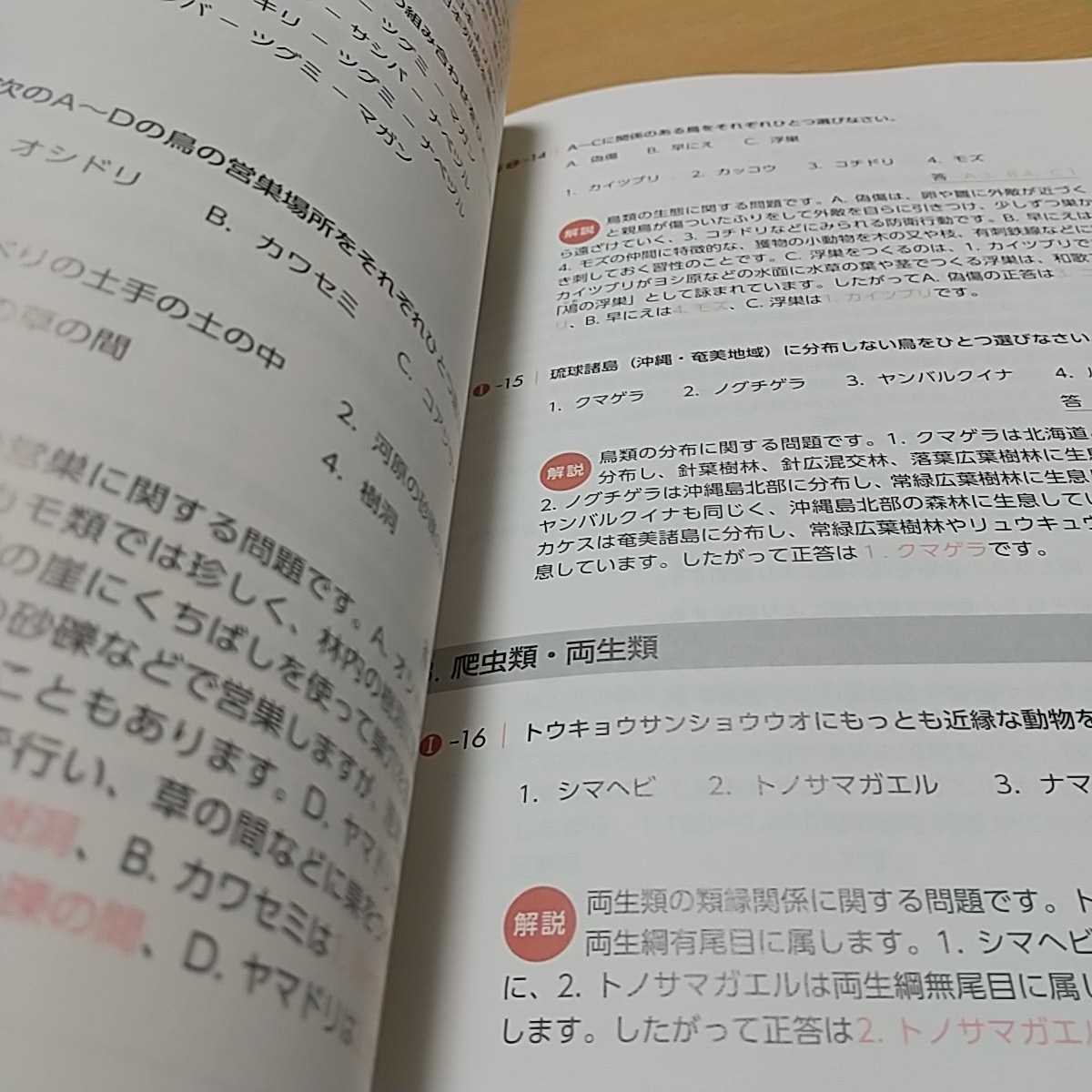 改訂版 生物分類技能検定 3級 4級 解説集 自然環境研究センター 中古