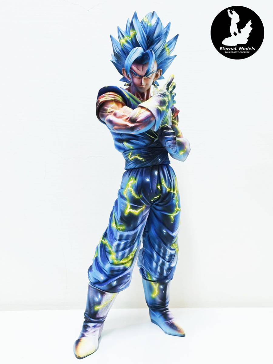 ドラゴンボール 一番くじ EXTREME SAIYAN エクストリームB賞 ベジット リペイント （稲妻の光と影の特殊効果追加）_画像2