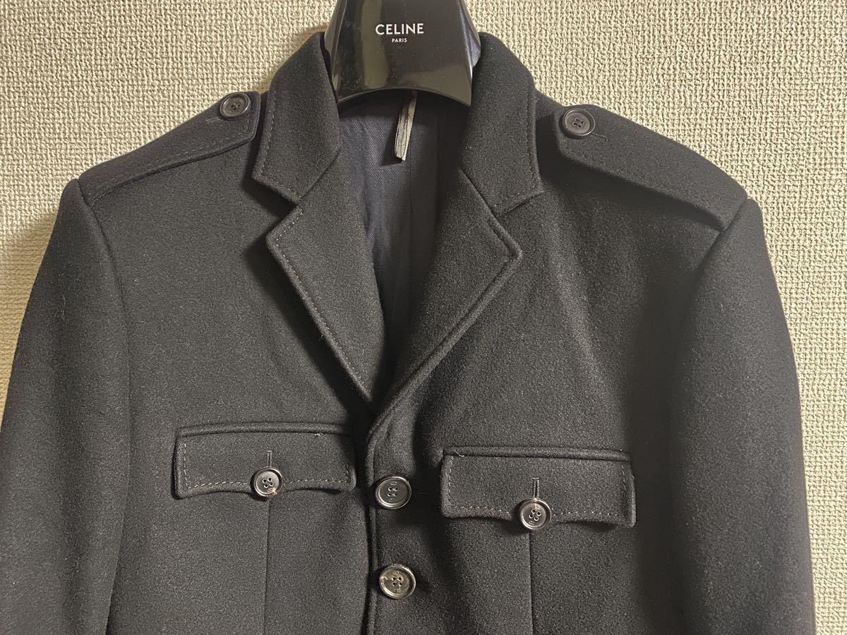 06aw dior homme ウールコート / ディオールオム エディスリマン 50 黒