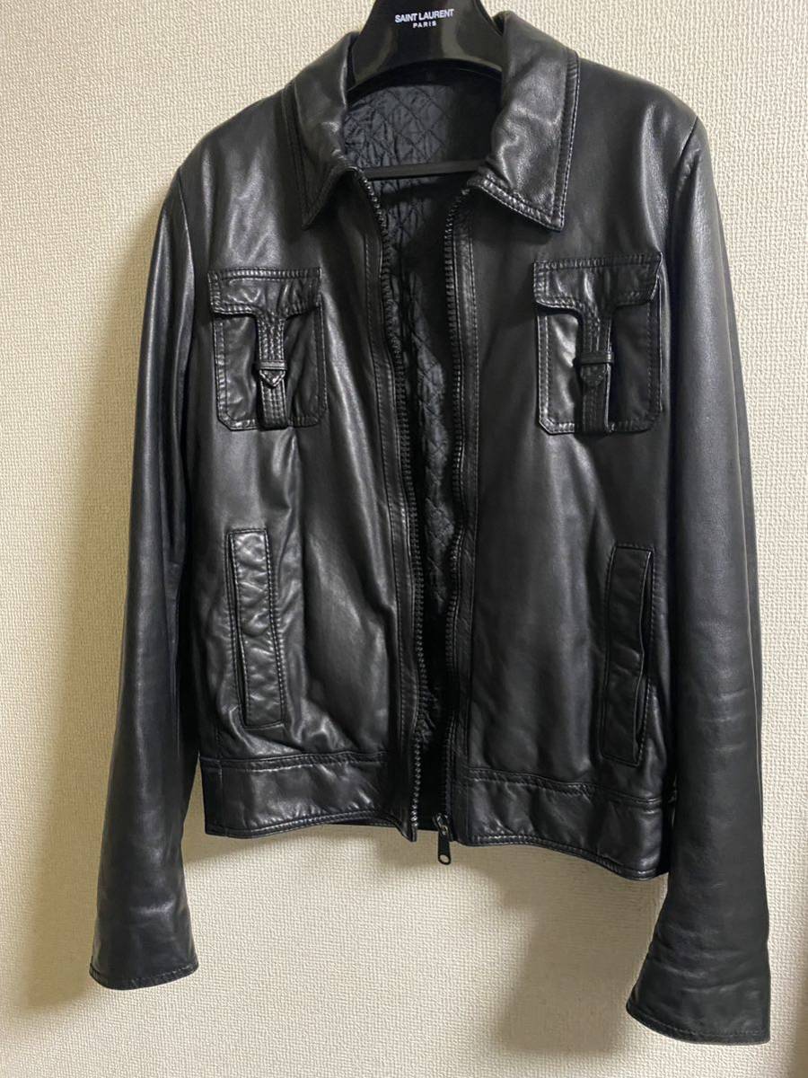 05AW dior homme Tポケット レザージャケット 46 エディ期 05AW dior homme Tポケット レザージャケット 46 エディ期