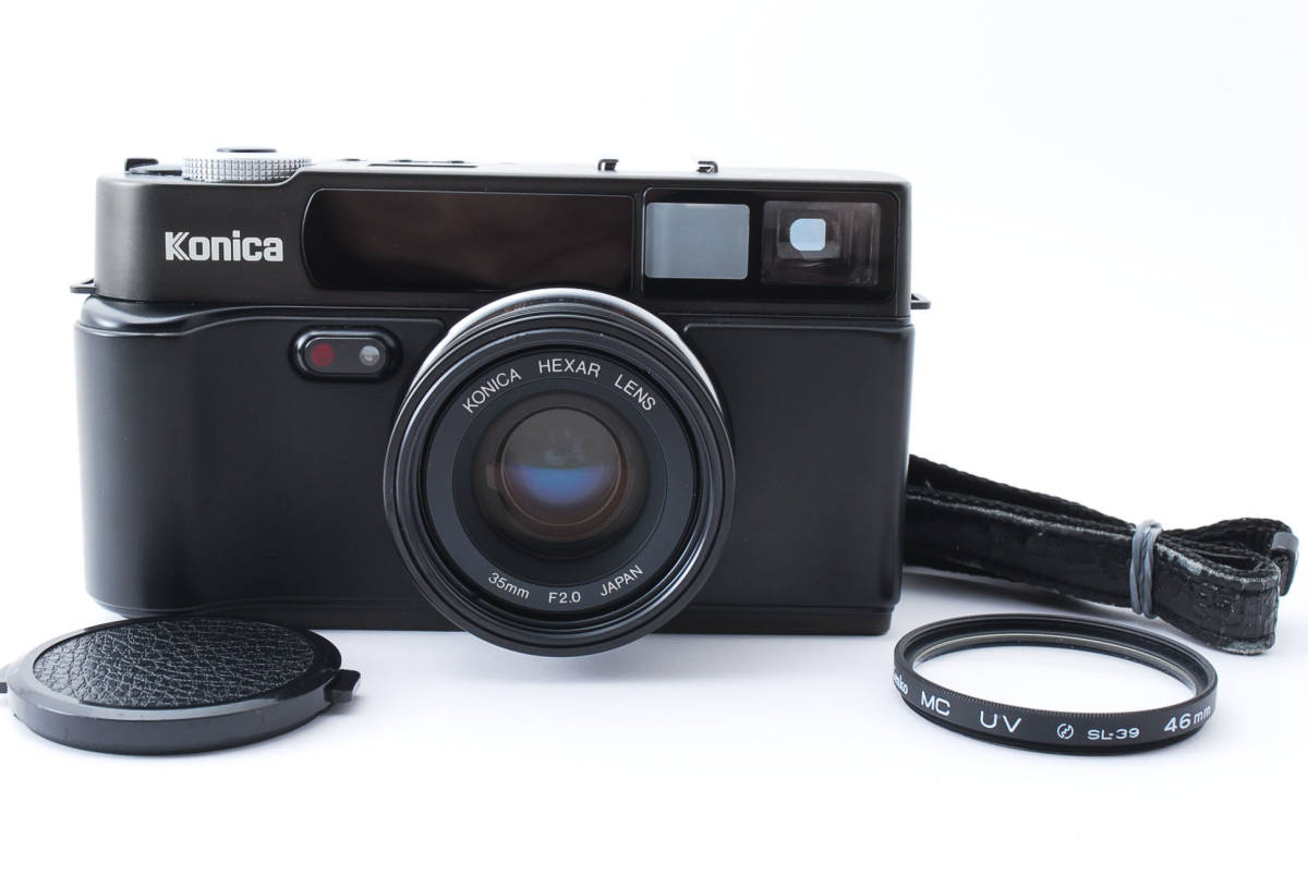 並品】Konica Hexar AF Black 35mm Film Camera 1146223 家電、AV