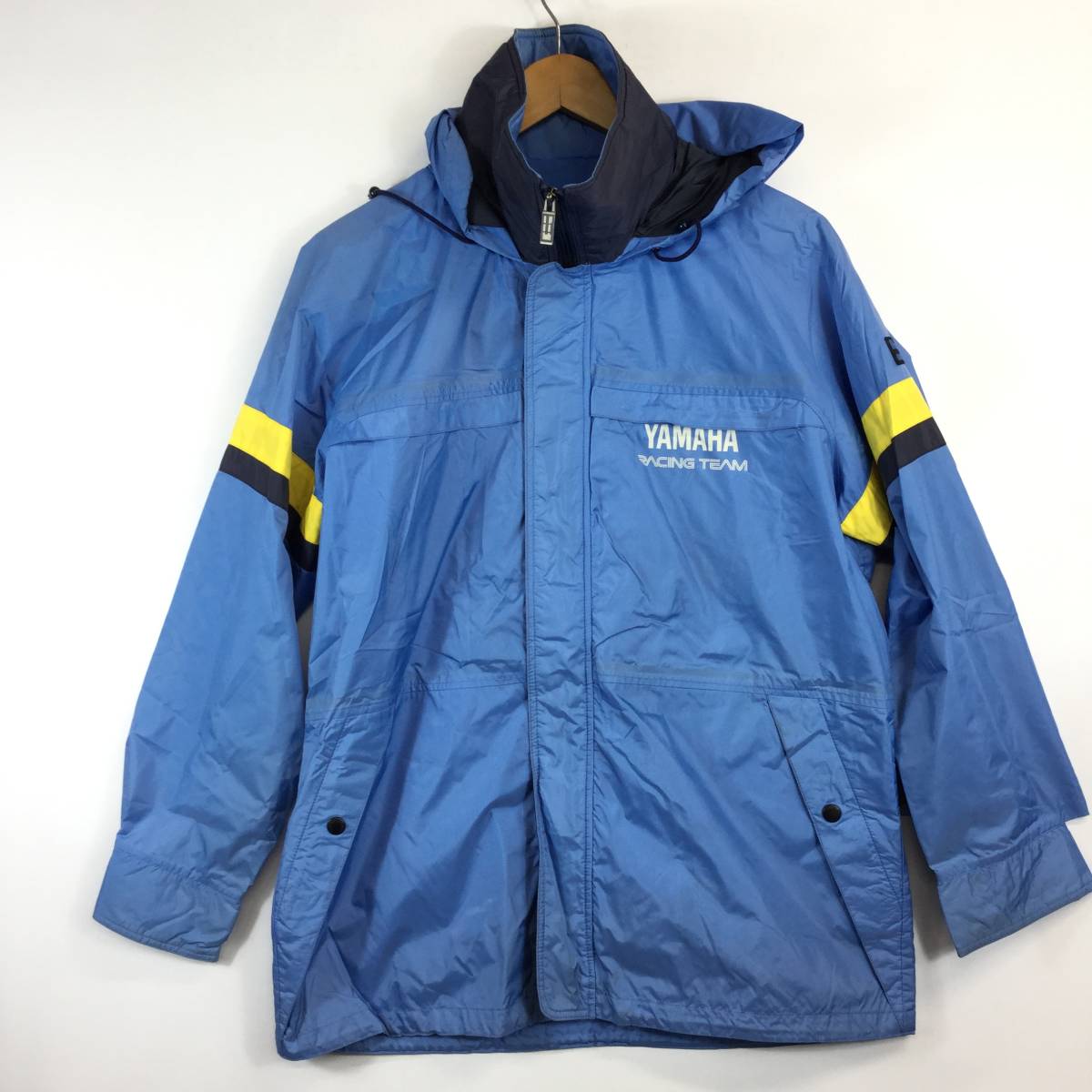 ヤマハレーシング YAMAHA RACING ナイロンパーカー 水色 Mサイズ 80s