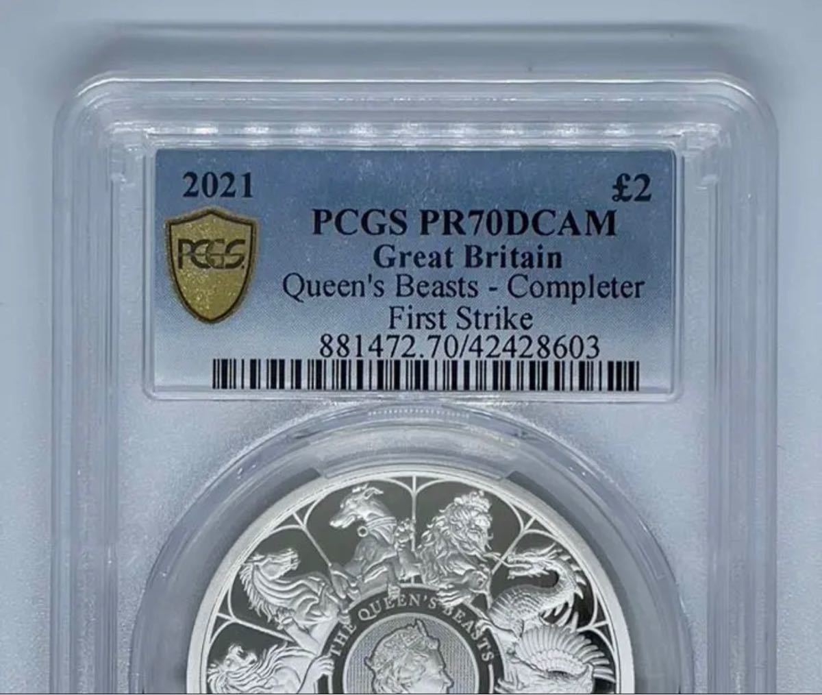 【最高鑑定】クイーンズビースト 銀貨 ロイヤルミント 2021 コイン PCGS エリザベス女王 NGC アンティーク コイン イギリス_画像1