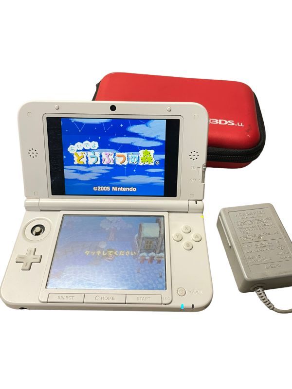 Nintendo 任天堂3DS LL 本体ピンクSPR-S-JPN-C0 ACアダプタ付き-–日本