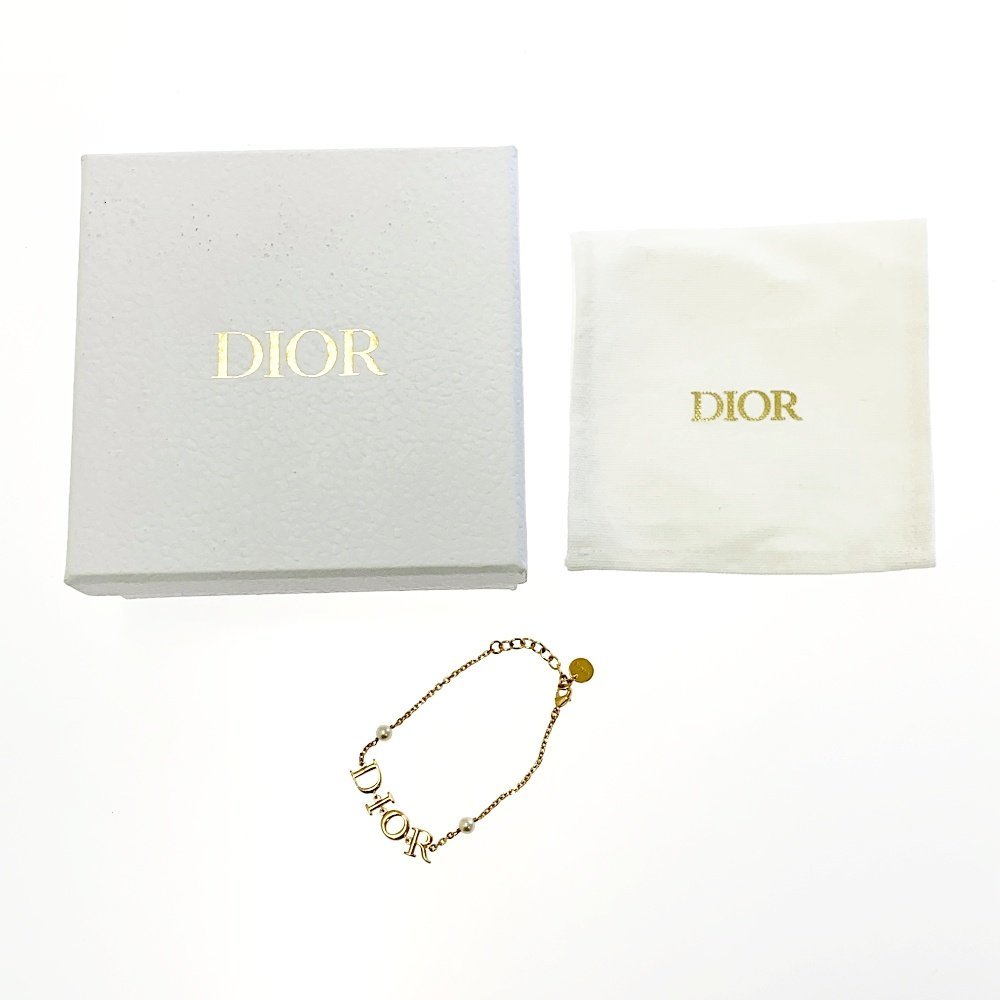 【箱付き】 Christian Dior クリスチャンディオール GP ホワイトパール ブレスレット レディース 127226 ブレスレット