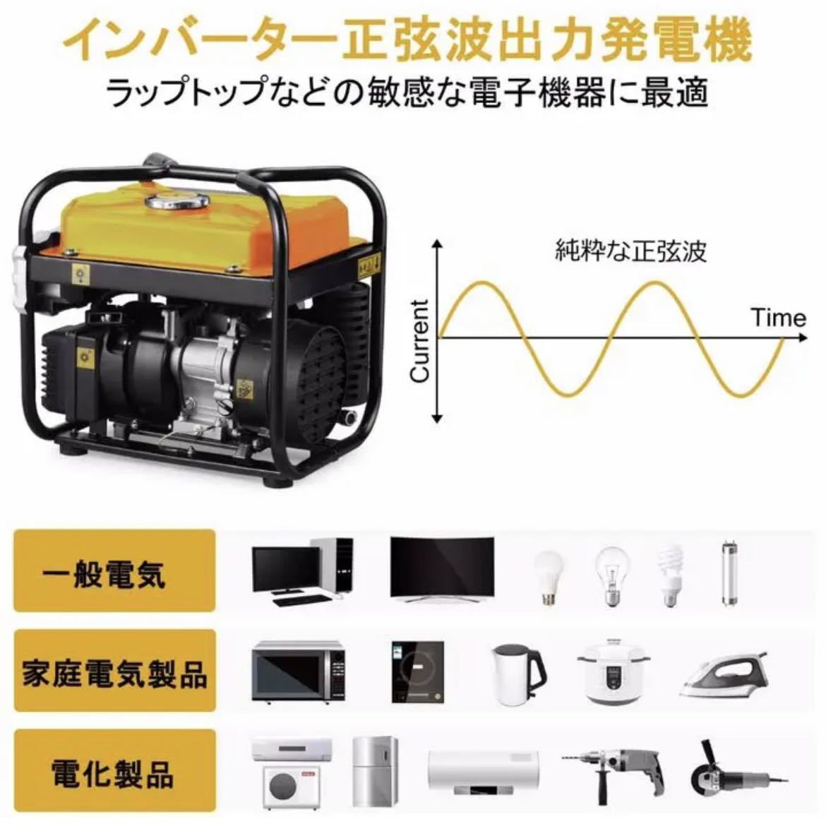 インバーター発電機　即日発送　定格出力1700w_画像2