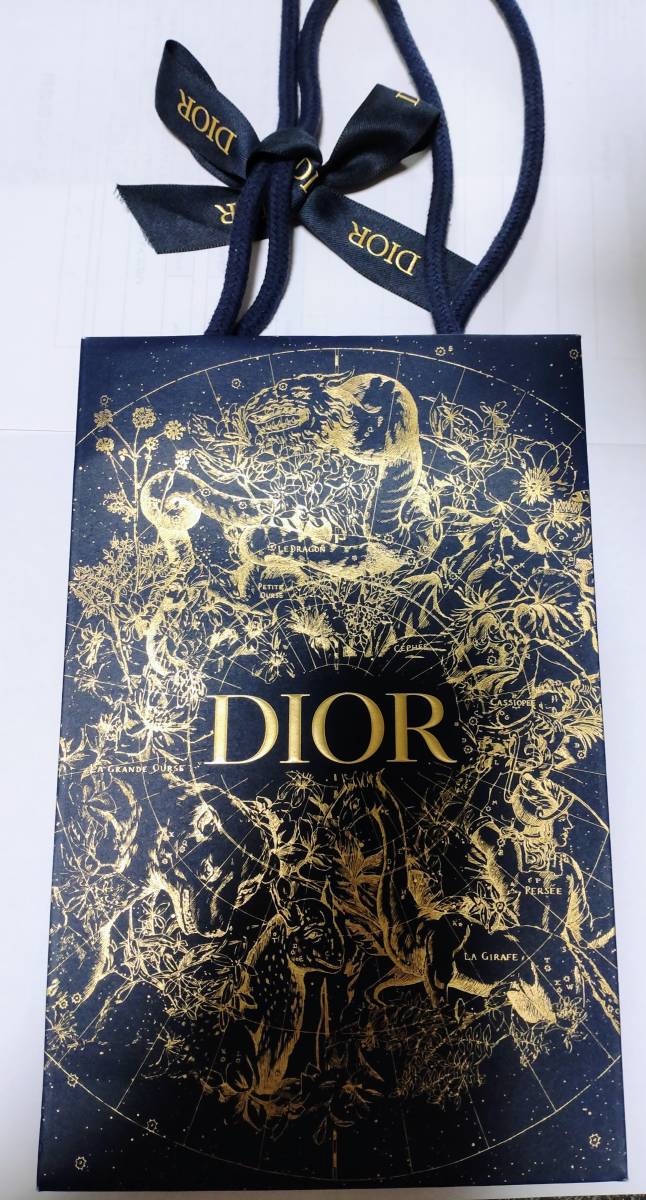 ChristianDior　DIOR　クリスチャンディオール　ディオール　ショッパー　紙袋　2022クリスマス限定　Xmas_画像1