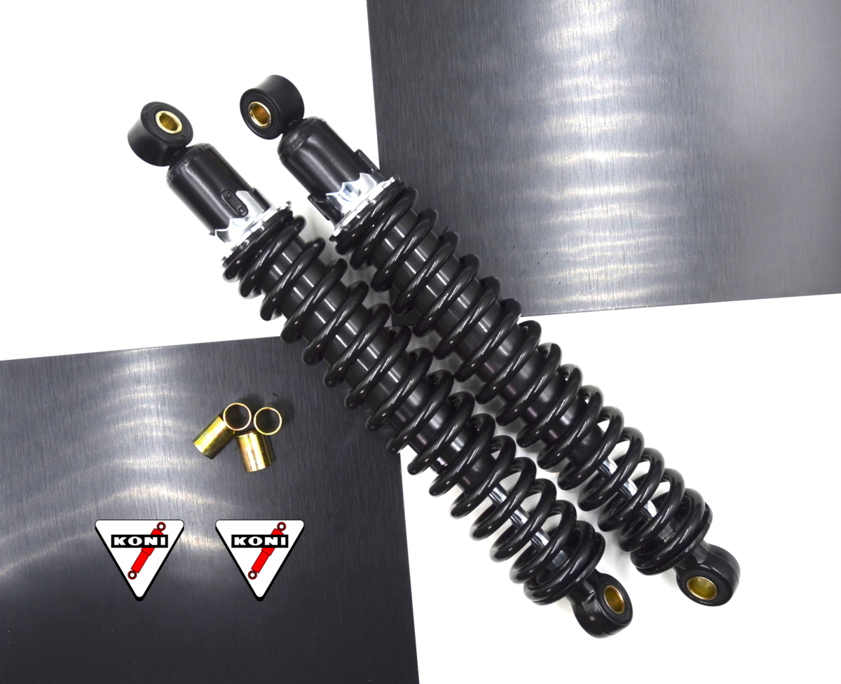 Z250FT コニー KONIスタイル 当時細巻き 325mm リアサス 黒 検/ KH400 ...