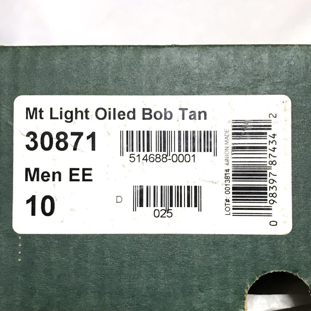 【USA製】Danner 30871 Mt Light Oiled Bob GORE-TEX Boots ダナー マウンテンライト オイルドボブ スエードレザー ブーツ US10EE/28㎝ 茶_画像10
