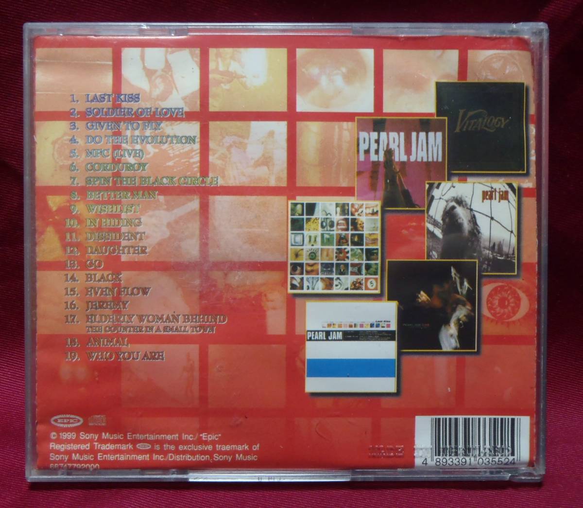 中古CD★PEARL JAM★GREATEST HITS★MADE IN THAILAND★パールジャム_画像2