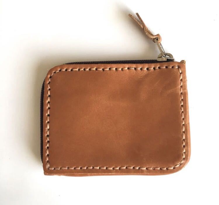 本革財布 ハンドメイド レザーウォレット L字ファスナー ヴィンテージ