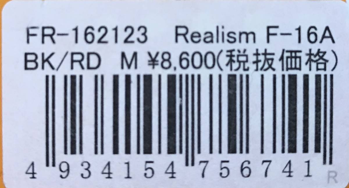 ●1点限●送料510円★キジマ 4R★定価9460円★M ブラック/レッド●スマホ対応★ライディング/ウィンター/グローブ/秋/冬 Realism FR-162123_商品ラベル画像です。