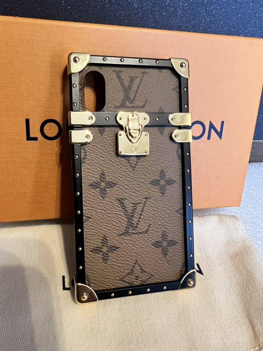 美品 LOUIS VUITTON ヴィトン アイトランク iPhone X XS モノグラム 