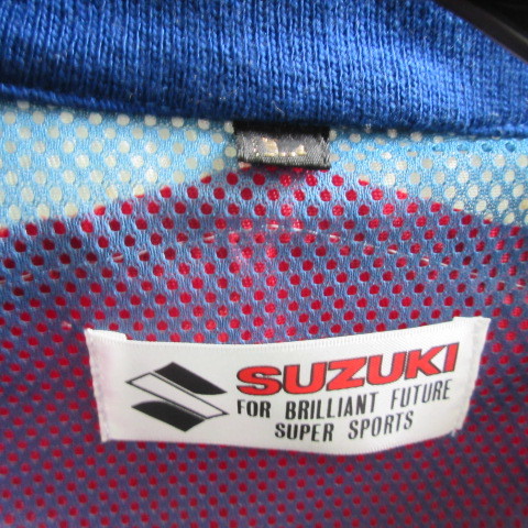  bike wear - supplies SUZUKI Suzuki coverall racing suit nylon C-HR3986 Showa Retro?? old separate 