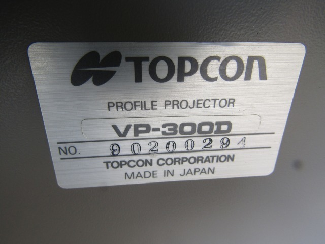 TOPCON PROFILE PROJECTORtop navy blue .. machine VP300D 100V power supply digital measuring instrument 