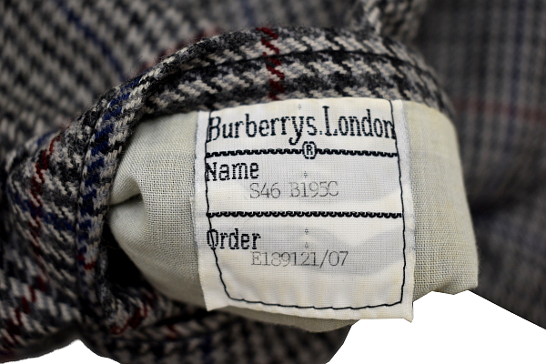 L-2095★美品★Burberrys バーバリー★秋冬 ツイード 90s 英国 イングランド製 ヴィンテージ チェック テーラードジャケット ブレザー S 46_画像3