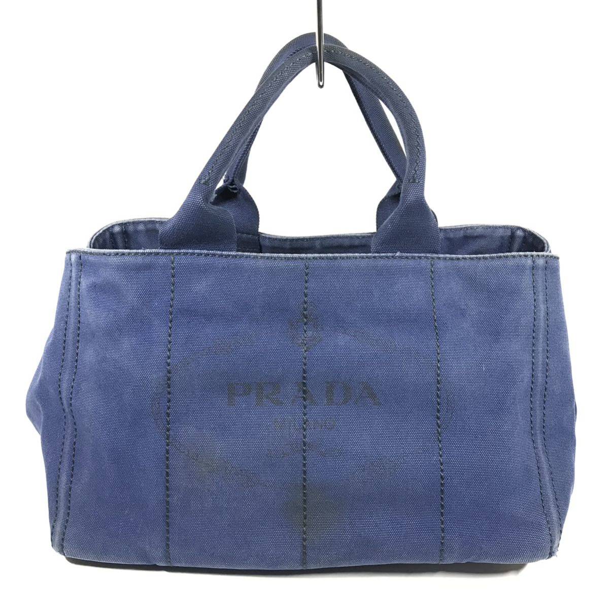 限定数のみ! PRADA ハンドバッグ ミニトート キャンバス イタリア製